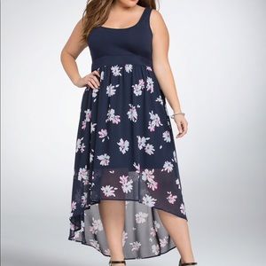 Torrid floral hi-lo maxi dress